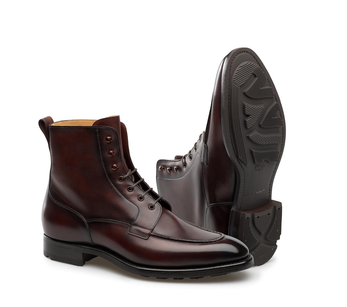 Botas com Atacadores - Simon Anil Bordo Shadow